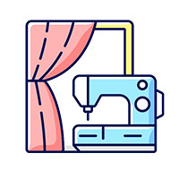 دوخت و نصب پرده