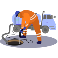 تخلیه چاه و فاضلاب